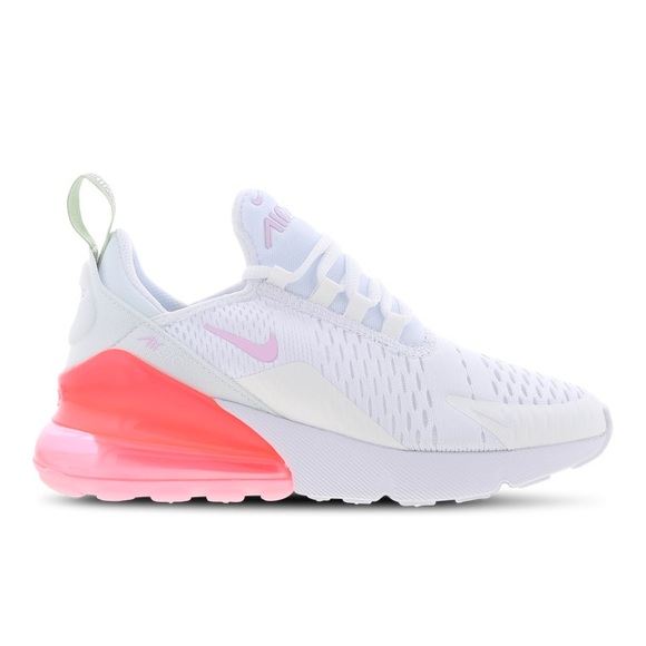 Nike Kid's Air Max 270 Grade School White Pink Foam / 6.5